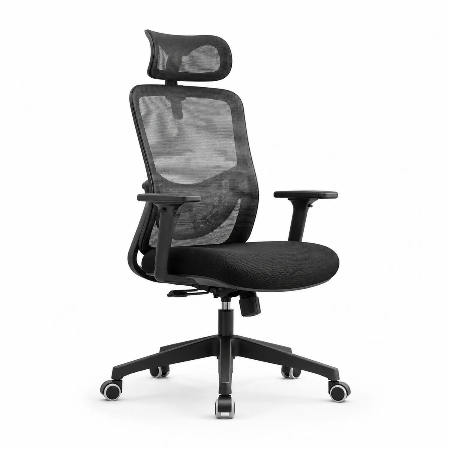 Silla de Oficina Ergonómica con Respaldo de Malla y Reposacabezas