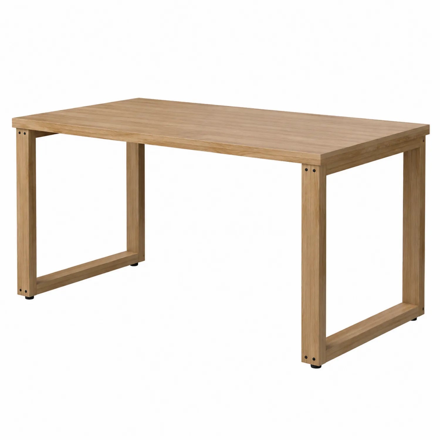 Mesa de comedor rectangular de madera de roble 120x80x75 cm